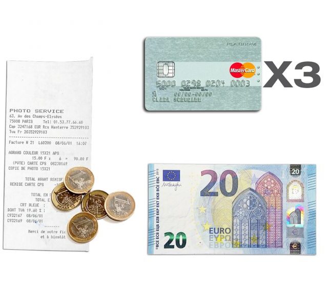 La Guêpe - Petite Maroquinerie - Porte monnaie carré à rabat cuir gold 012