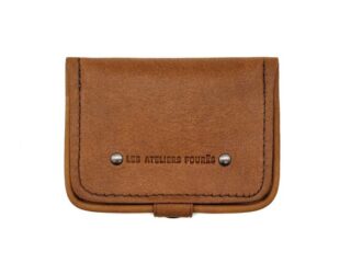 Porte-monnaie carré en cuir fauve – 9247 par la marque La Guêpe La Guêpe - Porte-monnaie carré en cuir fauve – 9247