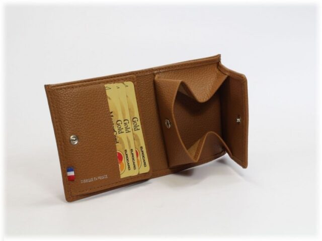 La Guêpe - Petite Maroquinerie - Porte-monnaie carré en cuir gold - 133