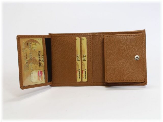 La Guêpe - Petite Maroquinerie - Porte-monnaie carré en cuir gold - 133