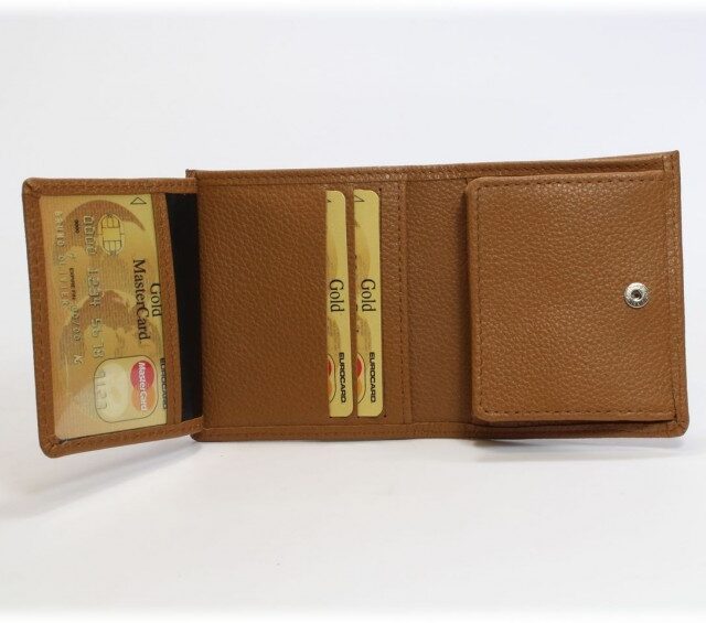 La Guêpe - Petite Maroquinerie - Porte-monnaie carré en cuir gold - 133