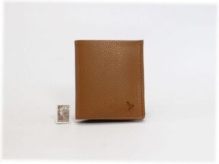 La Guêpe - Porte-monnaie carré en cuir gold – 133