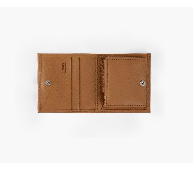 La Guêpe - Petite Maroquinerie - Porte-monnaie carré en cuir gold - 367