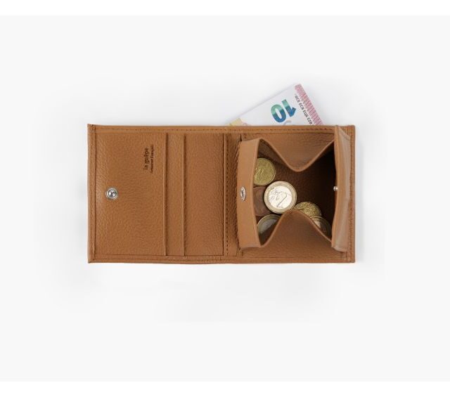 La Guêpe - Petite Maroquinerie - Porte-monnaie carré en cuir gold - 367