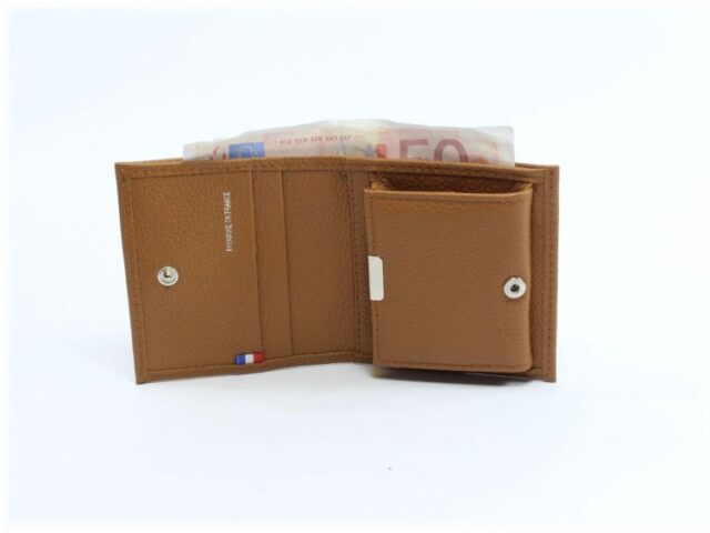 La Guêpe - Petite Maroquinerie - Porte-monnaie carré en cuir gold - 367