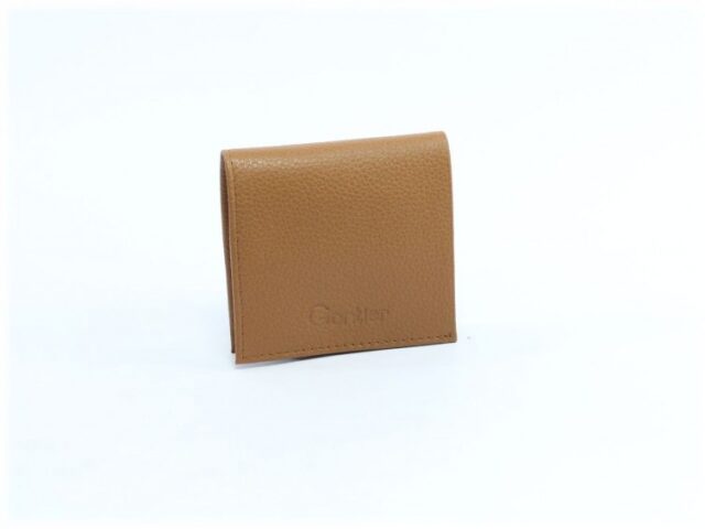 La Guêpe - Petite Maroquinerie - Porte-monnaie carré en cuir gold - 367