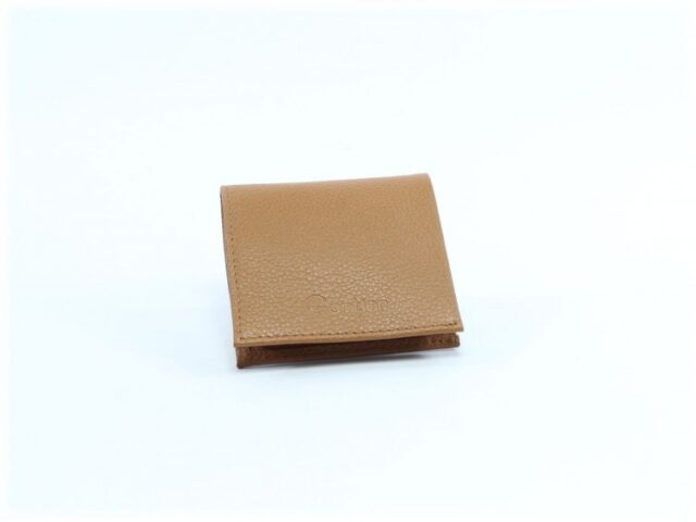 La Guêpe - Petite Maroquinerie - Porte-monnaie carré en cuir gold - 367