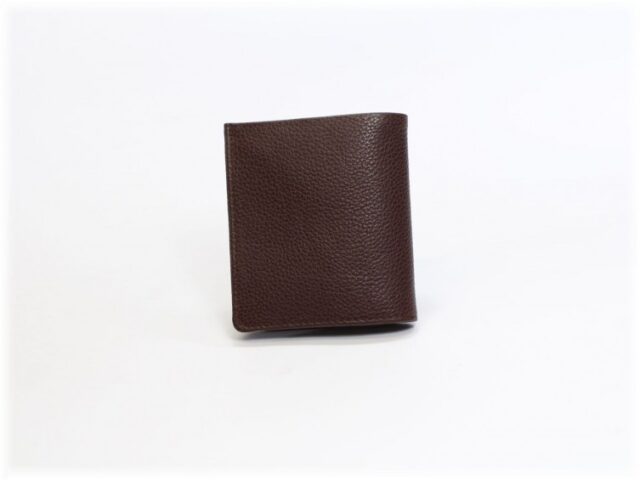 La Guêpe - Petite Maroquinerie - Porte-monnaie carré en cuir marron - 133