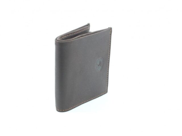 La Guêpe - Petite Maroquinerie - Porte-monnaie carré en cuir marron - 367