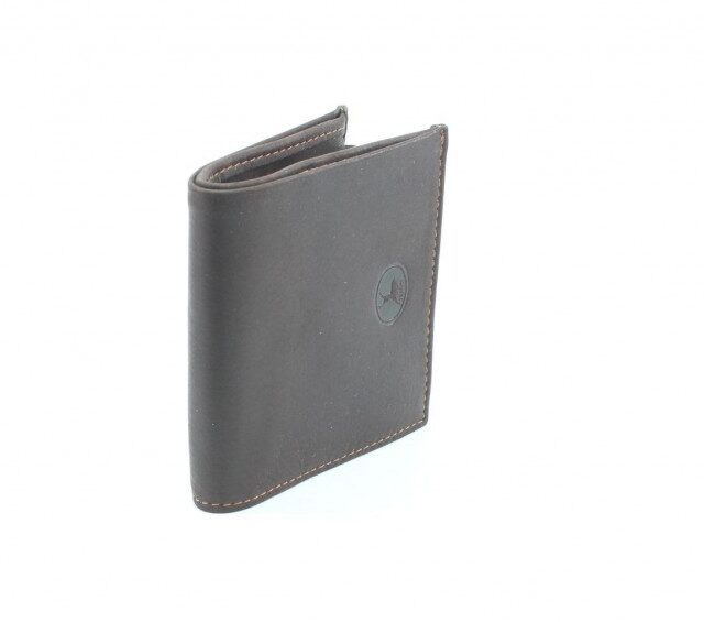 La Guêpe - Petite Maroquinerie - Porte-monnaie carré en cuir marron - 367