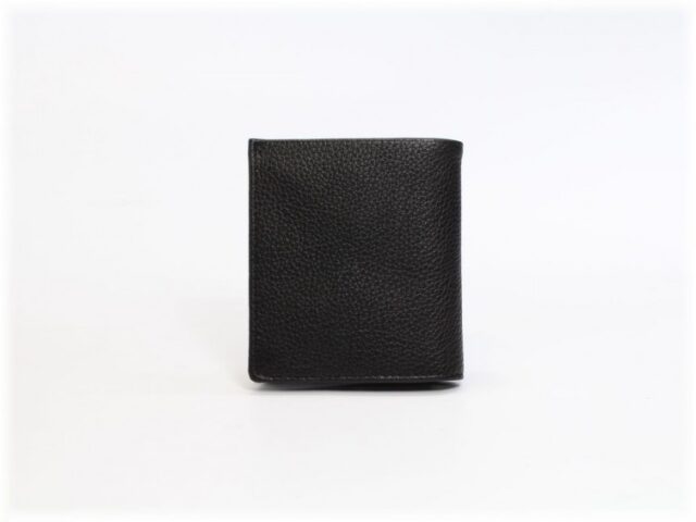 La Guêpe - Petite Maroquinerie - Porte-monnaie carré en cuir noir - 133