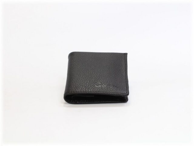 La Guêpe - Petite Maroquinerie - Porte-monnaie carré en cuir noir - 133