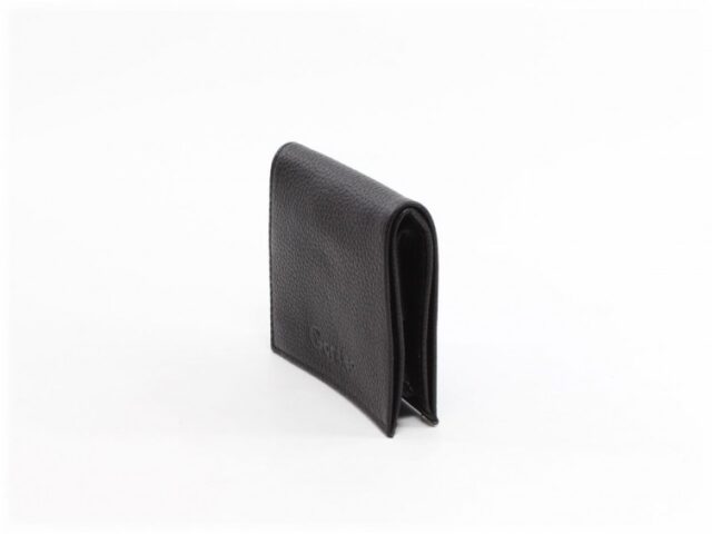 La Guêpe - Petite Maroquinerie - Porte-monnaie carré en cuir noir - 367