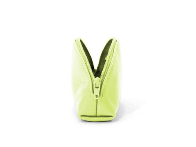 La Guêpe - Petite Maroquinerie - Porte-monnaie demi-lune en cuir anis - 897