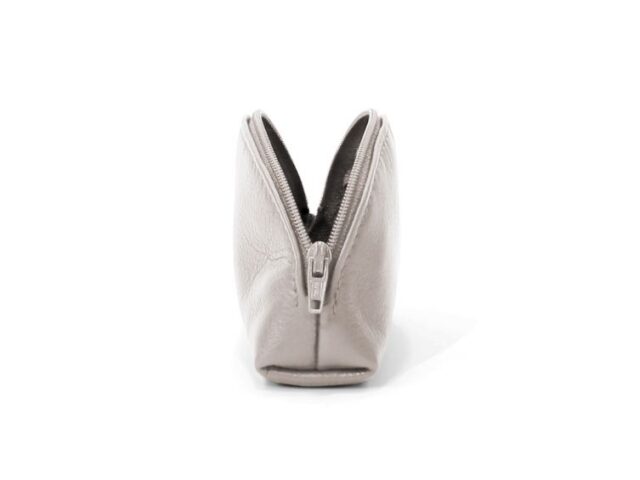 La Guêpe - Petite Maroquinerie - Porte-monnaie demi-lune en cuir taupe - 897