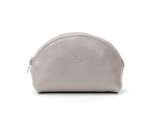 La Guêpe - Porte-monnaie demi-lune en cuir taupe  897