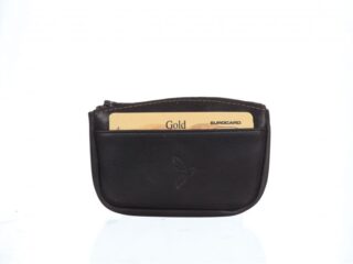 La Guêpe - Porte-monnaie fermeture zippée cuir marron 203
