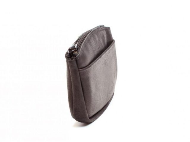 La Guêpe - Petite Maroquinerie - Porte-monnaie fermeture zippée cuir marron 203