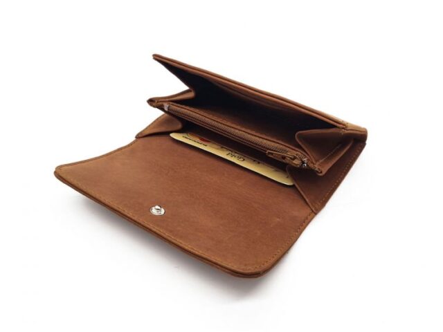 La Guêpe - Petite Maroquinerie - Porte monnaie en cuir fauve - B27