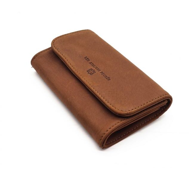 La Guêpe - Petite Maroquinerie - Porte monnaie en cuir fauve - B27