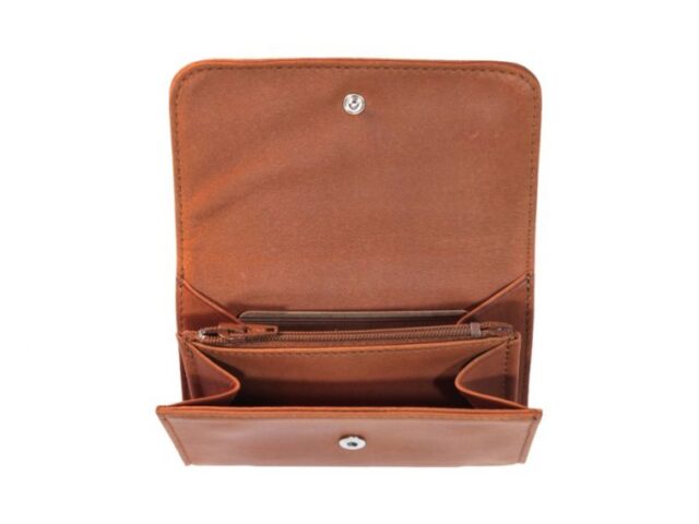 La Guêpe - Petite Maroquinerie - Porte monnaie en cuir fauve - B27