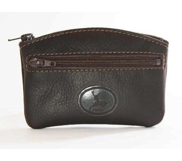 La Guêpe - Petite Maroquinerie - Porte-monnaie fermeture zippée cuir marron - 204