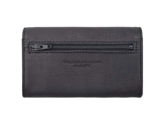 La Guêpe - Petite Maroquinerie - Porte monnaie en cuir noir - B27