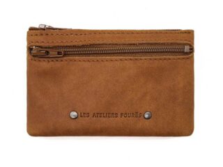 La Guêpe - Porte monnaie et carte en cuir fauve  9106