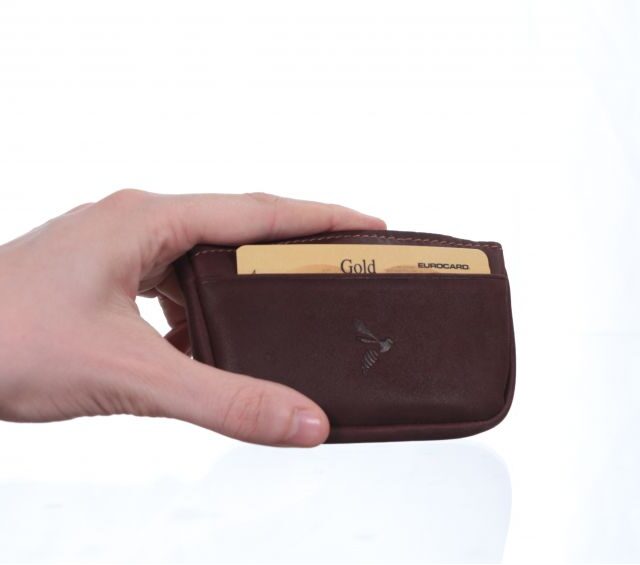 La Guêpe - Petite Maroquinerie - Porte-monnaie fermeture zippée cuir gold - 203