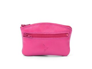 La Guêpe - Porte-monnaie fermeture zippée en cuir fuchsia  204