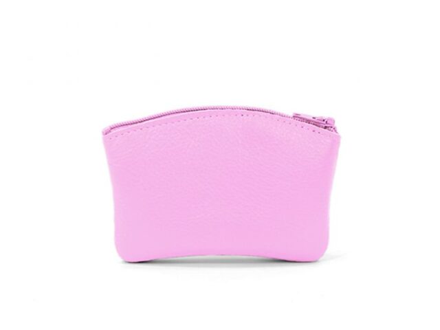La Guêpe - Petite Maroquinerie - Porte-monnaie fermeture zippée en cuir rose - 204