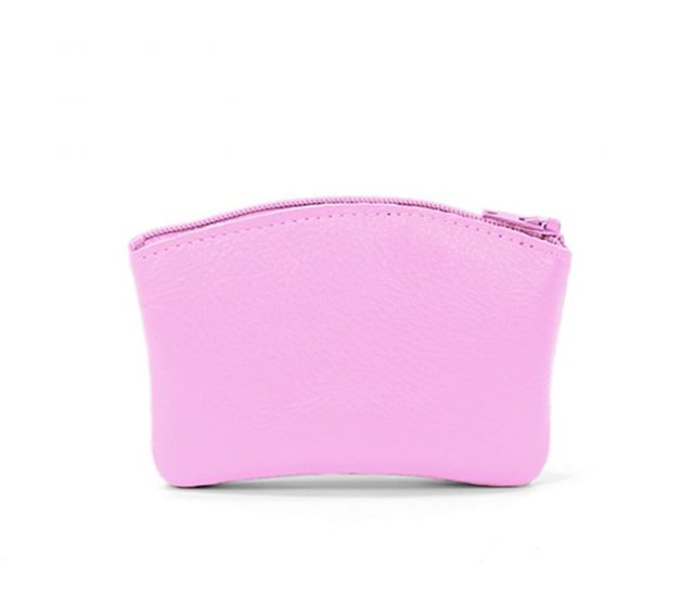 La Guêpe - Petite Maroquinerie - Porte-monnaie fermeture zippée en cuir rose - 204