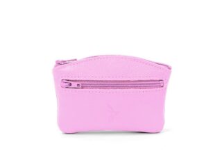 La Guêpe - Porte-monnaie fermeture zippée en cuir rose  204