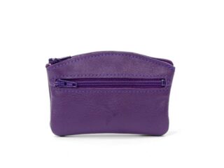 La Guêpe - Porte-monnaie fermeture zippée en cuir violet  204
