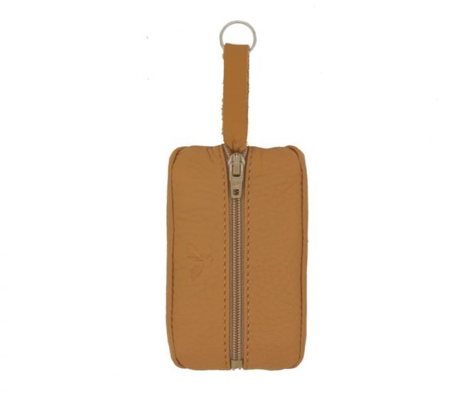 La Guêpe - Petite Maroquinerie - Porte-monnaie grain de café en cuir grainé beige - PM-035-05