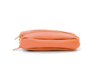 La Guêpe - Porte-monnaie “grain de café” en cuir orange – 806