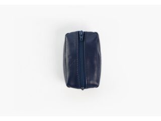 Porte-monnaie grain de café “Luxe” tout cuir bleu – PM-035-01 par la marque La Guêpe La Guêpe - Porte-monnaie grain de café “Luxe” tout cuir bleu – PM-035-01