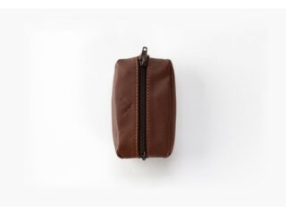 La Guêpe - Porte-monnaie grain de café Luxe tout cuir marron  PM-035-01