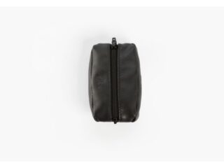 La Guêpe - Porte-monnaie grain de café Luxe tout cuir noir  PM-035-01