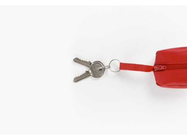 La Guêpe - Petite Maroquinerie - Porte-monnaie grain de café "Luxe" tout cuir rouge - PM-035-01