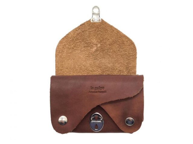 La Guêpe - Petite Maroquinerie - Porte-monnaie original en cuir gold - 414