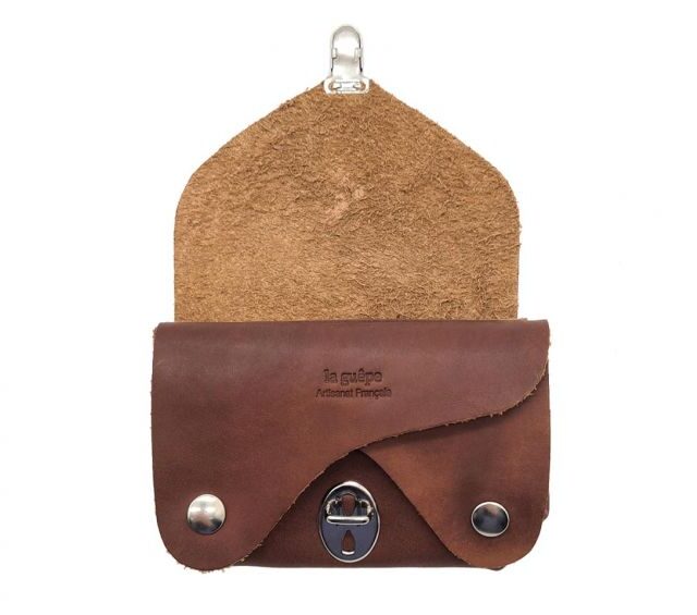 La Guêpe - Petite Maroquinerie - Porte-monnaie original en cuir gold - 414