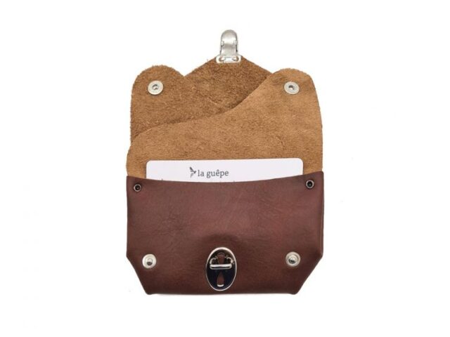 La Guêpe - Petite Maroquinerie - Porte-monnaie original en cuir gold - 414