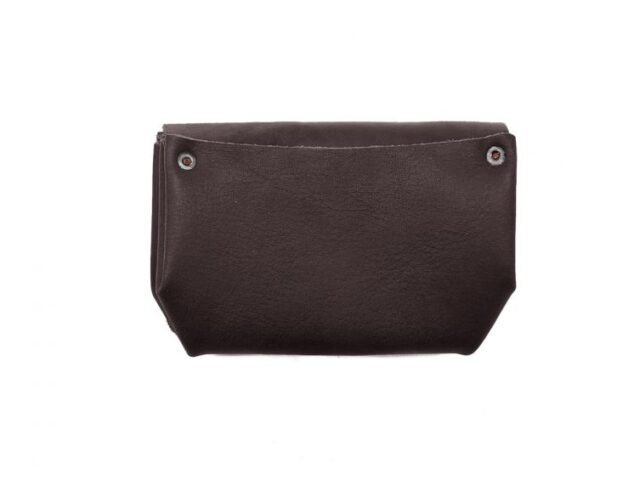 La Guêpe - Petite Maroquinerie - Porte-monnaie original en cuir marron - 414