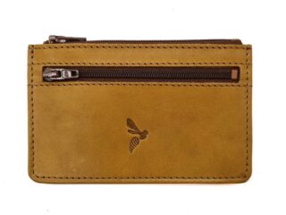 La Guêpe - Porte-monnaie simple 2 zip Luxe tout cuir gold  PM-044-01