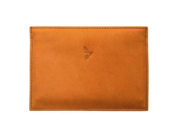 La Guêpe - Petite Maroquinerie - Porte papier auto compact "Luxe"  tout cuir gold - PM-003-01