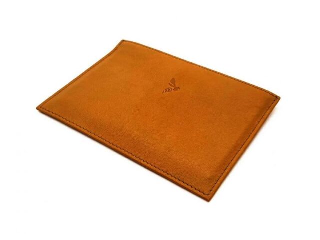 La Guêpe - Petite Maroquinerie - Porte papier auto compact "Luxe"  tout cuir gold - PM-003-01