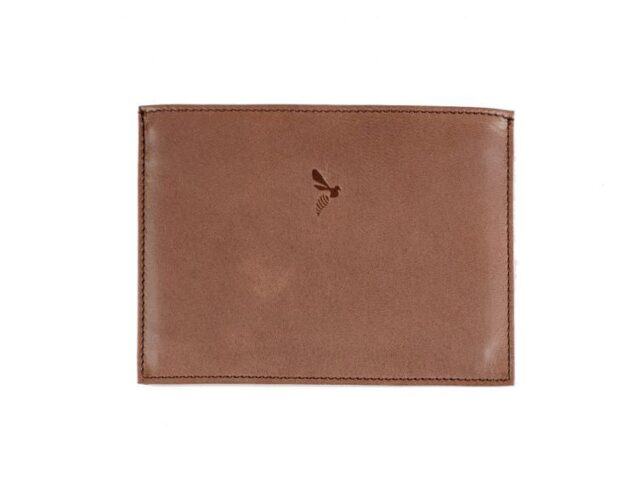 La Guêpe - Petite Maroquinerie - Porte papier auto compact "Luxe"  tout cuir marron - PM-003-01