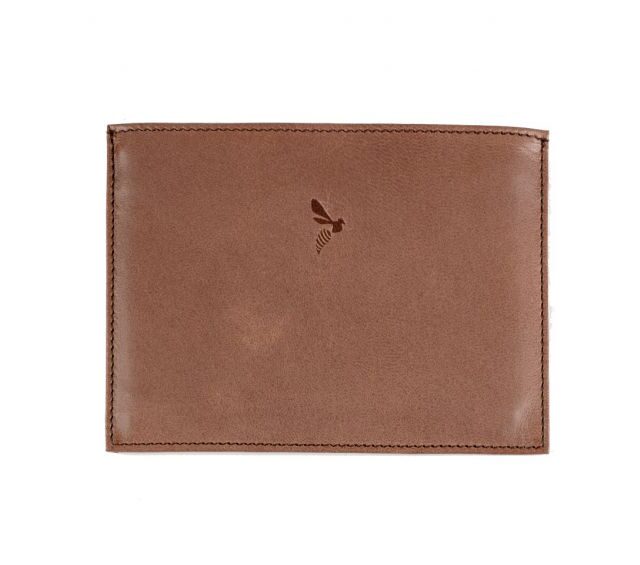 La Guêpe - Petite Maroquinerie - Porte papier auto compact "Luxe"  tout cuir marron - PM-003-01