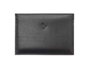 La Guêpe - Porte papier auto compact “Luxe”  tout cuir noir – PM-003-01